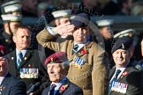 Remembrance Sunday at the Cenotaph in London 2014: Group B10 - Airborne Engineers Association.
Press stand opposite the Foreign Office building, Whitehall, London SW1,
London,
Greater London,
United Kingdom,
on 09 November 2014 at 12:08, image #1605