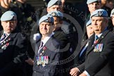 Remembrance Sunday at the Cenotaph in London 2014: Group B12 - Army Air Corps Association.
Press stand opposite the Foreign Office building, Whitehall, London SW1,
London,
Greater London,
United Kingdom,
on 09 November 2014 at 12:09, image #1626