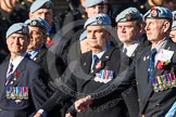 Remembrance Sunday at the Cenotaph in London 2014: Group B12 - Army Air Corps Association.
Press stand opposite the Foreign Office building, Whitehall, London SW1,
London,
Greater London,
United Kingdom,
on 09 November 2014 at 12:09, image #1627