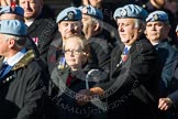 Remembrance Sunday at the Cenotaph in London 2014: Group B12 - Army Air Corps Association.
Press stand opposite the Foreign Office building, Whitehall, London SW1,
London,
Greater London,
United Kingdom,
on 09 November 2014 at 12:09, image #1632