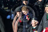Remembrance Sunday at the Cenotaph in London 2014: Group B17 - Reconnaissance Corps.
Press stand opposite the Foreign Office building, Whitehall, London SW1,
London,
Greater London,
United Kingdom,
on 09 November 2014 at 12:10, image #1698