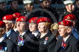 Remembrance Sunday at the Cenotaph in London 2014: Group B20 - Royal Military Police Association.
Press stand opposite the Foreign Office building, Whitehall, London SW1,
London,
Greater London,
United Kingdom,
on 09 November 2014 at 12:11, image #1744