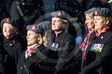 Remembrance Sunday at the Cenotaph in London 2014: Group B25 - Queen Alexandra's Royal Army Nursing Corps Association.
Press stand opposite the Foreign Office building, Whitehall, London SW1,
London,
Greater London,
United Kingdom,
on 09 November 2014 at 12:11, image #1795