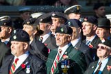 Remembrance Sunday at the Cenotaph in London 2014: Group B27 - Royal Dragoon Guards.
Press stand opposite the Foreign Office building, Whitehall, London SW1,
London,
Greater London,
United Kingdom,
on 09 November 2014 at 12:12, image #1818