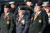 Remembrance Sunday at the Cenotaph in London 2014: Group B29 - Queen's Royal Hussars (The Queen's Own & Royal Irish).
Press stand opposite the Foreign Office building, Whitehall, London SW1,
London,
Greater London,
United Kingdom,
on 09 November 2014 at 12:12, image #1864