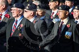 Photo 1411091213261D49397HaraldJoergens Remembrance Sunday at the Cenotaph in London 2014: Group B30 - 16/5th Queen's Royal Lancers.
Press stand opposite the Foreign Office building, Whitehall, London SW1,
London,
Greater London,
United Kingdom,
on 09 November 2014 at 12:13, image #1891