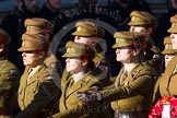 Remembrance Sunday at the Cenotaph in London 2014: Group M2 - First Aid Nursing Yeomanry (Princess Royal's Volunteers Corps).
Press stand opposite the Foreign Office building, Whitehall, London SW1,
London,
Greater London,
United Kingdom,
on 09 November 2014 at 12:15, image #1975