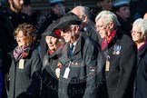 Remembrance Sunday at the Cenotaph in London 2014: Group M5 - Evacuees Reunion Association.
Press stand opposite the Foreign Office building, Whitehall, London SW1,
London,
Greater London,
United Kingdom,
on 09 November 2014 at 12:15, image #2017