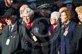 Remembrance Sunday at the Cenotaph in London 2014: Group M5 - Evacuees Reunion Association.
Press stand opposite the Foreign Office building, Whitehall, London SW1,
London,
Greater London,
United Kingdom,
on 09 November 2014 at 12:15, image #2018