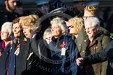 Remembrance Sunday at the Cenotaph in London 2014: Group M5 - Evacuees Reunion Association.
Press stand opposite the Foreign Office building, Whitehall, London SW1,
London,
Greater London,
United Kingdom,
on 09 November 2014 at 12:15, image #2020