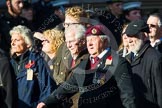 Remembrance Sunday at the Cenotaph in London 2014: Group M5 - Evacuees Reunion Association.
Press stand opposite the Foreign Office building, Whitehall, London SW1,
London,
Greater London,
United Kingdom,
on 09 November 2014 at 12:15, image #2021