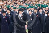 Remembrance Sunday at the Cenotaph in London 2014: The representatives of the major charities standing in front of the columns of veterans waiting for the March Past.
Press stand opposite the Foreign Office building, Whitehall, London SW1,
London,
Greater London,
United Kingdom,
on 09 November 2014 at 10:40, image #81