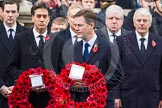 Photo 1411091107291D44389HaraldJoergens Remembrance Sunday at the Cenotaph in London 2014: Nick Clegg, as leader of the Liberal Democrats, walking towards the Cenotaph with his wreath.
Press stand opposite the Foreign Office building, Whitehall, London SW1,
London,
Greater London,
United Kingdom,
on 09 November 2014 at 11:07, image #222