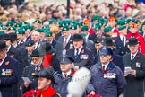 Remembrance Sunday at the Cenotaph in London 2014: The representatives of the major charities and the veterans waiting for the March Past singing during the service.
Press stand opposite the Foreign Office building, Whitehall, London SW1,
London,
Greater London,
United Kingdom,
on 09 November 2014 at 11:18, image #283