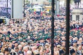 Remembrance Sunday at the Cenotaph in London 2014: Veterans on Whitehall waiting for the March Past.
Press stand opposite the Foreign Office building, Whitehall, London SW1,
London,
Greater London,
United Kingdom,
on 09 November 2014 at 11:18, image #285