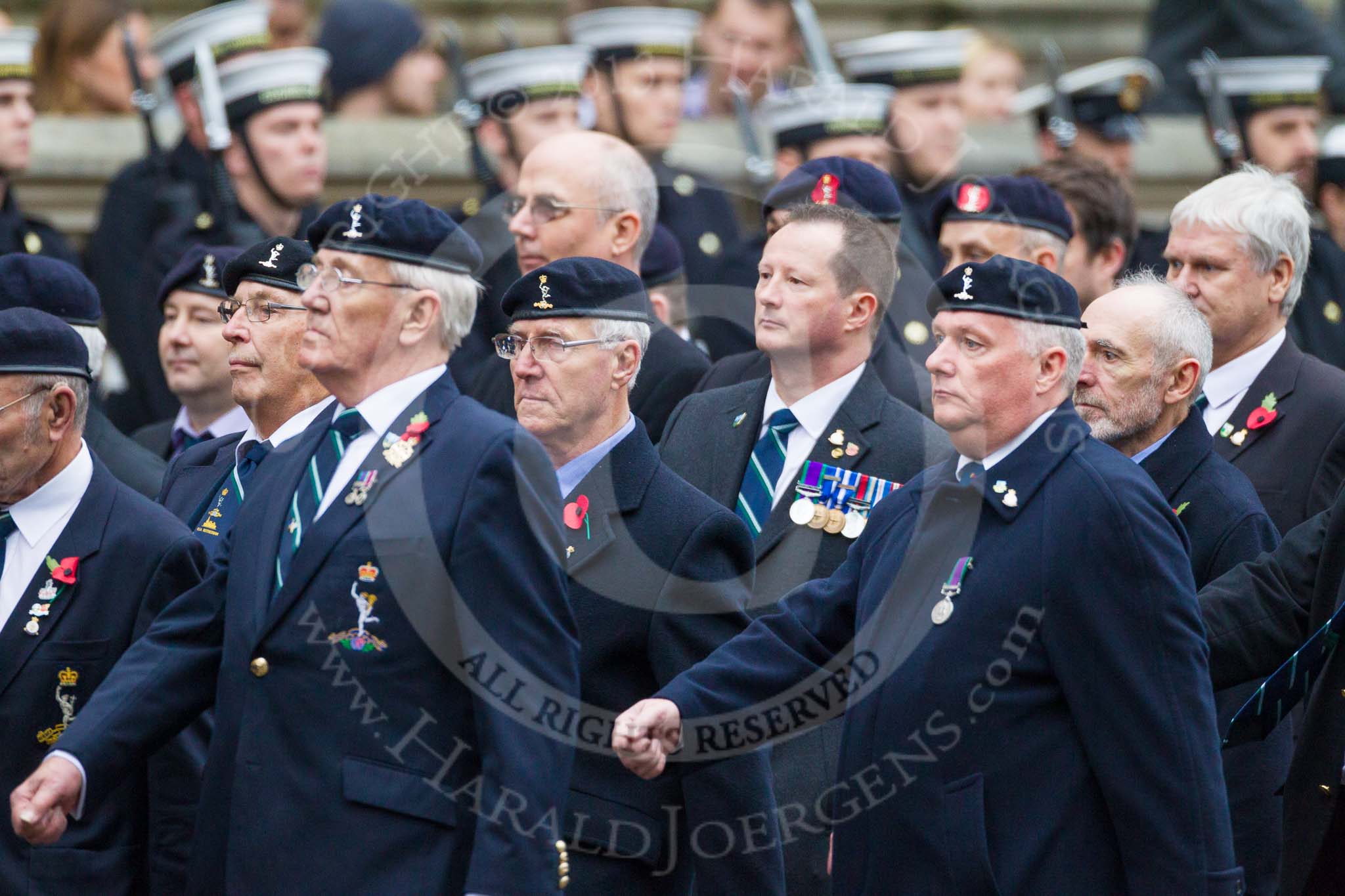 Remembrance Sunday at the Cenotaph 2015: Group B8, Royal Signals Association.
Cenotaph, Whitehall, London SW1,
London,
Greater London,
United Kingdom,
on 08 November 2015 at 11:37, image #64