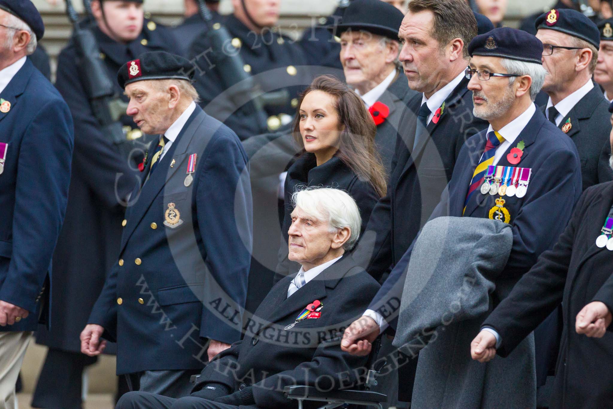 Remembrance Sunday at the Cenotaph 2015: Group B14, Royal Army Medical Corps Association.
Cenotaph, Whitehall, London SW1,
London,
Greater London,
United Kingdom,
on 08 November 2015 at 11:39, image #115