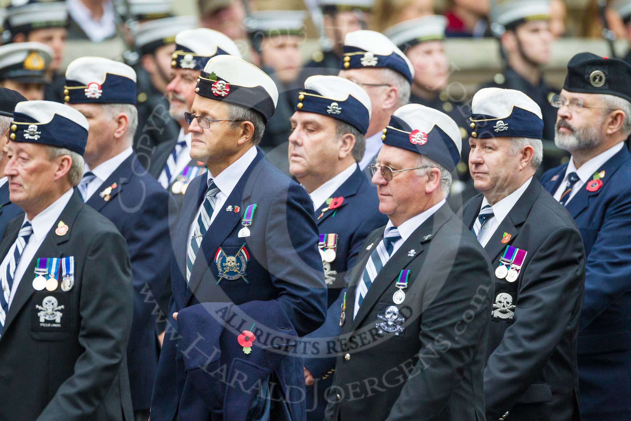 Remembrance Sunday at the Cenotaph 2015: Group B27, 17/21 Lancers.
Cenotaph, Whitehall, London SW1,
London,
Greater London,
United Kingdom,
on 08 November 2015 at 11:41, image #216