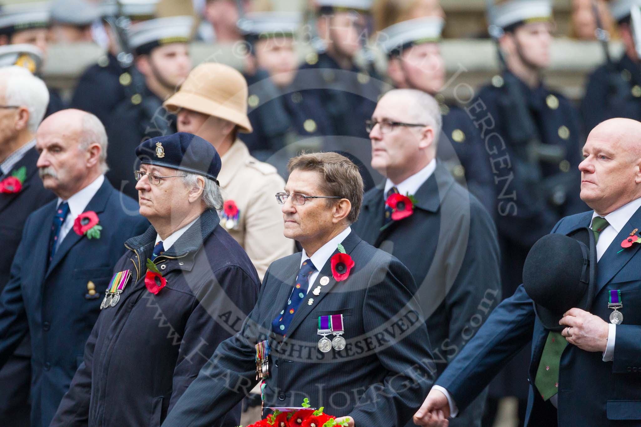 Remembrance Sunday at the Cenotaph 2015: Group B30, Association of Ammunition Technicians.
Cenotaph, Whitehall, London SW1,
London,
Greater London,
United Kingdom,
on 08 November 2015 at 11:42, image #235