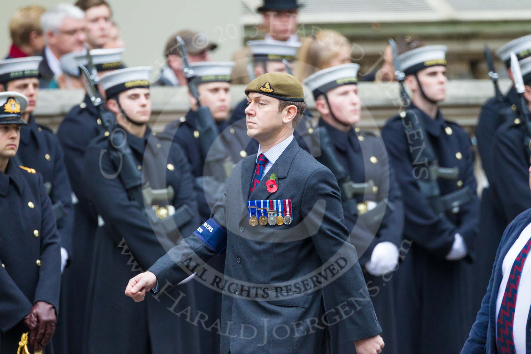 Remembrance Sunday at the Cenotaph 2015: Group B33, Gallipoli & Dardenelles International.
Cenotaph, Whitehall, London SW1,
London,
Greater London,
United Kingdom,
on 08 November 2015 at 11:43, image #256