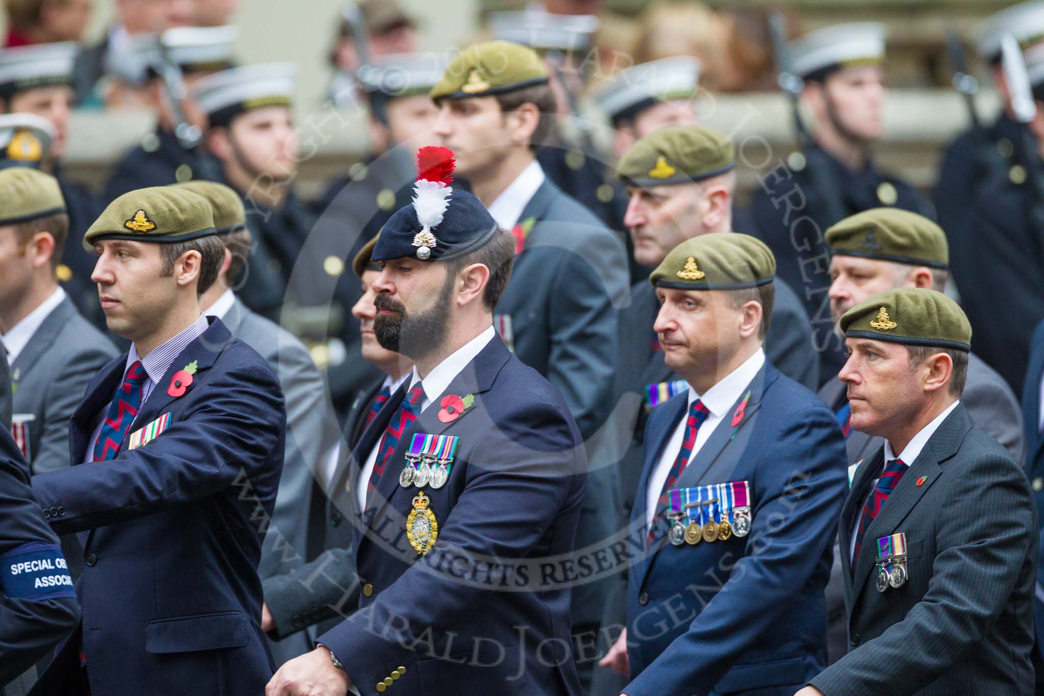 Remembrance Sunday at the Cenotaph 2015: Group B34, Special Observers Association.
Cenotaph, Whitehall, London SW1,
London,
Greater London,
United Kingdom,
on 08 November 2015 at 11:43, image #260