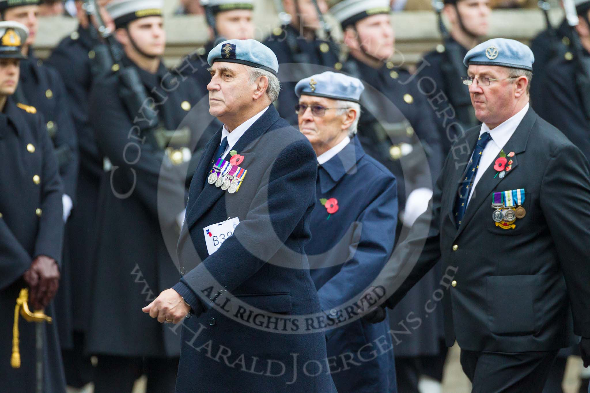 Remembrance Sunday at the Cenotaph 2015: Group B38, 656 Squadron Association.
Cenotaph, Whitehall, London SW1,
London,
Greater London,
United Kingdom,
on 08 November 2015 at 11:43, image #301