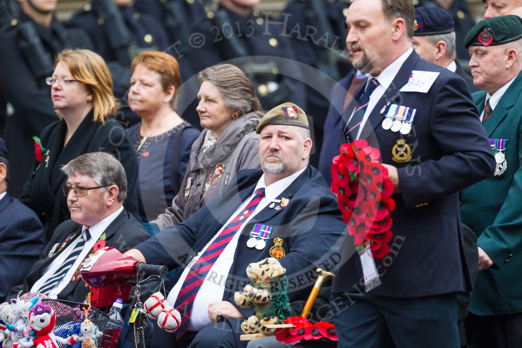 Remembrance Sunday at the Cenotaph 2015: Group B46, Combat Stress.
Cenotaph, Whitehall, London SW1,
London,
Greater London,
United Kingdom,
on 08 November 2015 at 11:46, image #377