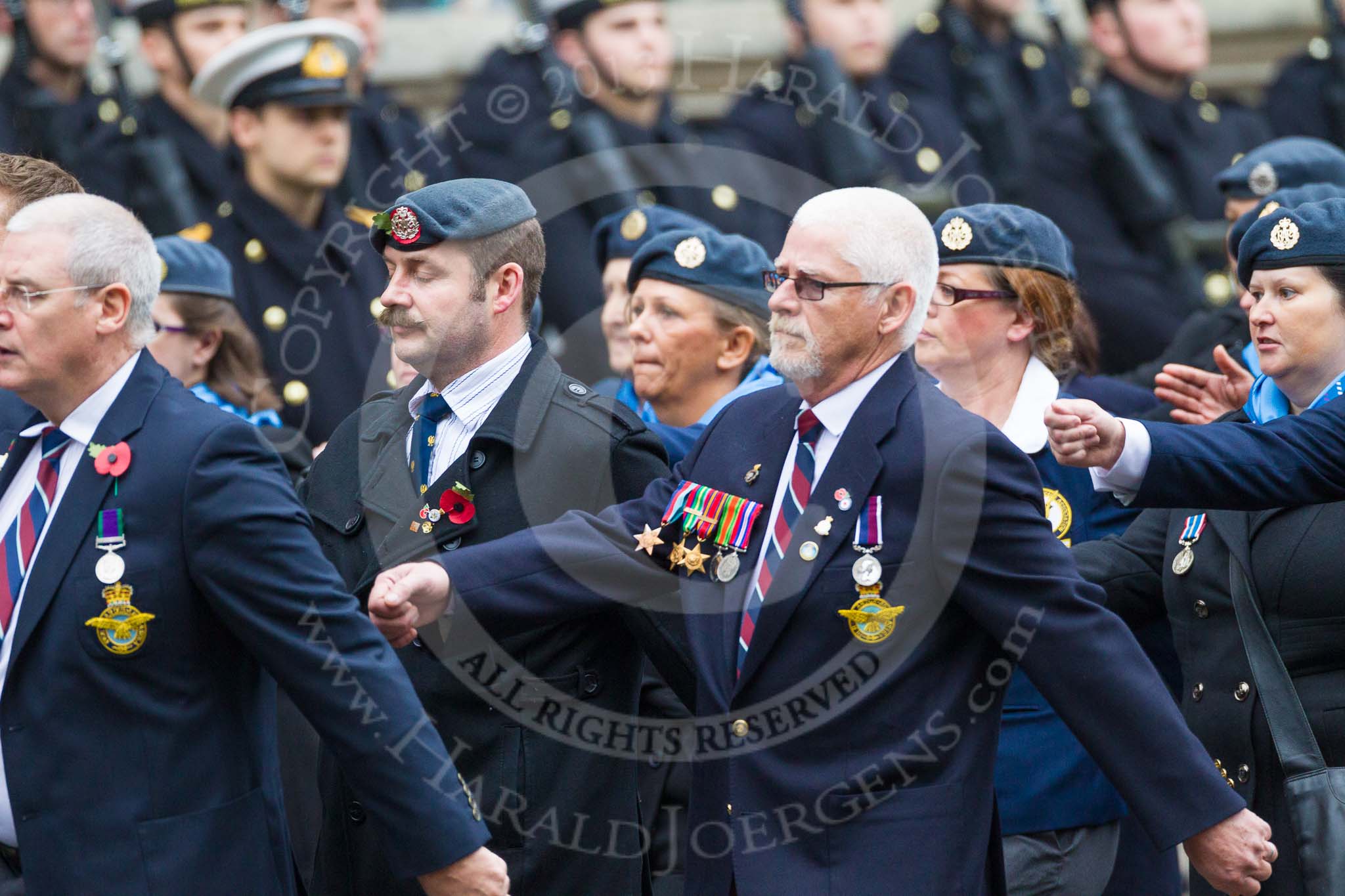 Remembrance Sunday at the Cenotaph 2015: Group C1, Royal Air Forces Association.
Cenotaph, Whitehall, London SW1,
London,
Greater London,
United Kingdom,
on 08 November 2015 at 11:46, image #402