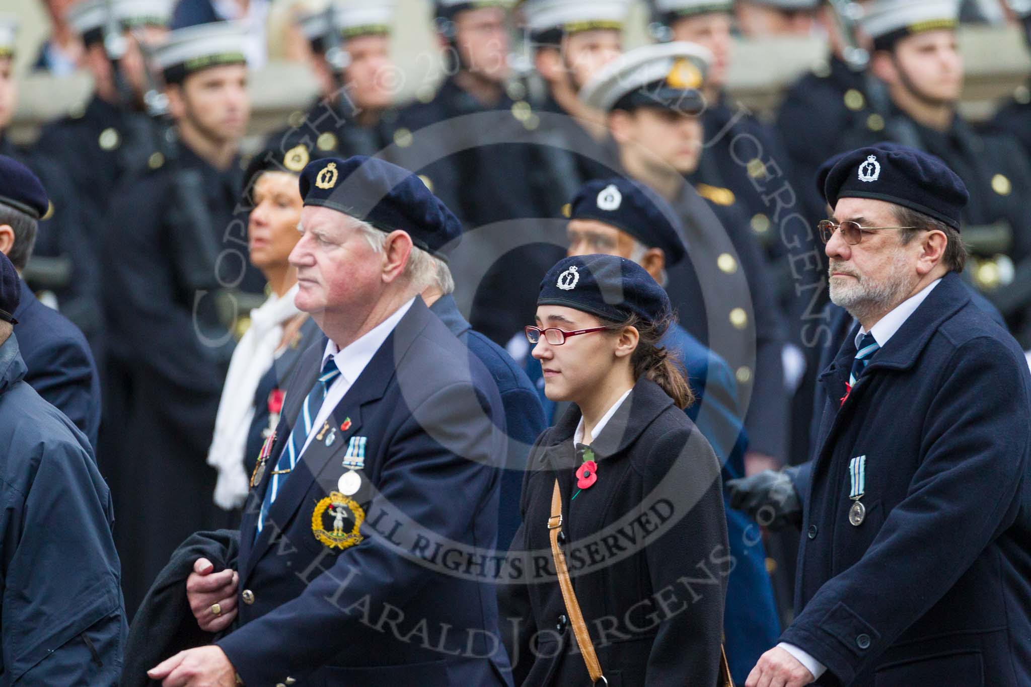 Remembrance Sunday at the Cenotaph 2015: Group C4, Royal Observer Corps Association (Anniversary).
Cenotaph, Whitehall, London SW1,
London,
Greater London,
United Kingdom,
on 08 November 2015 at 11:48, image #452