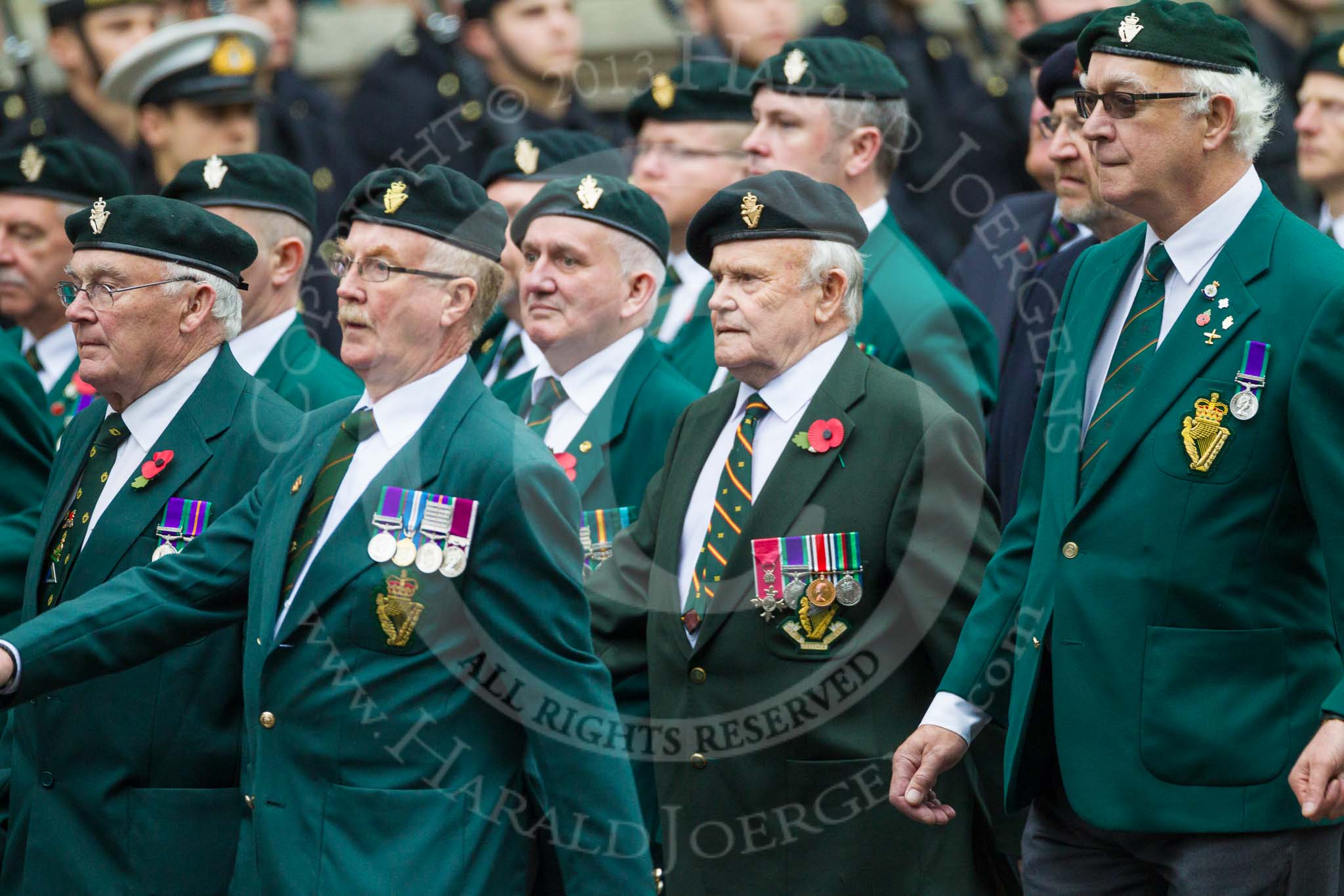 Remembrance Sunday at the Cenotaph 2015: Group D3, Ulster Defence Regiment.
Cenotaph, Whitehall, London SW1,
London,
Greater London,
United Kingdom,
on 08 November 2015 at 11:51, image #597