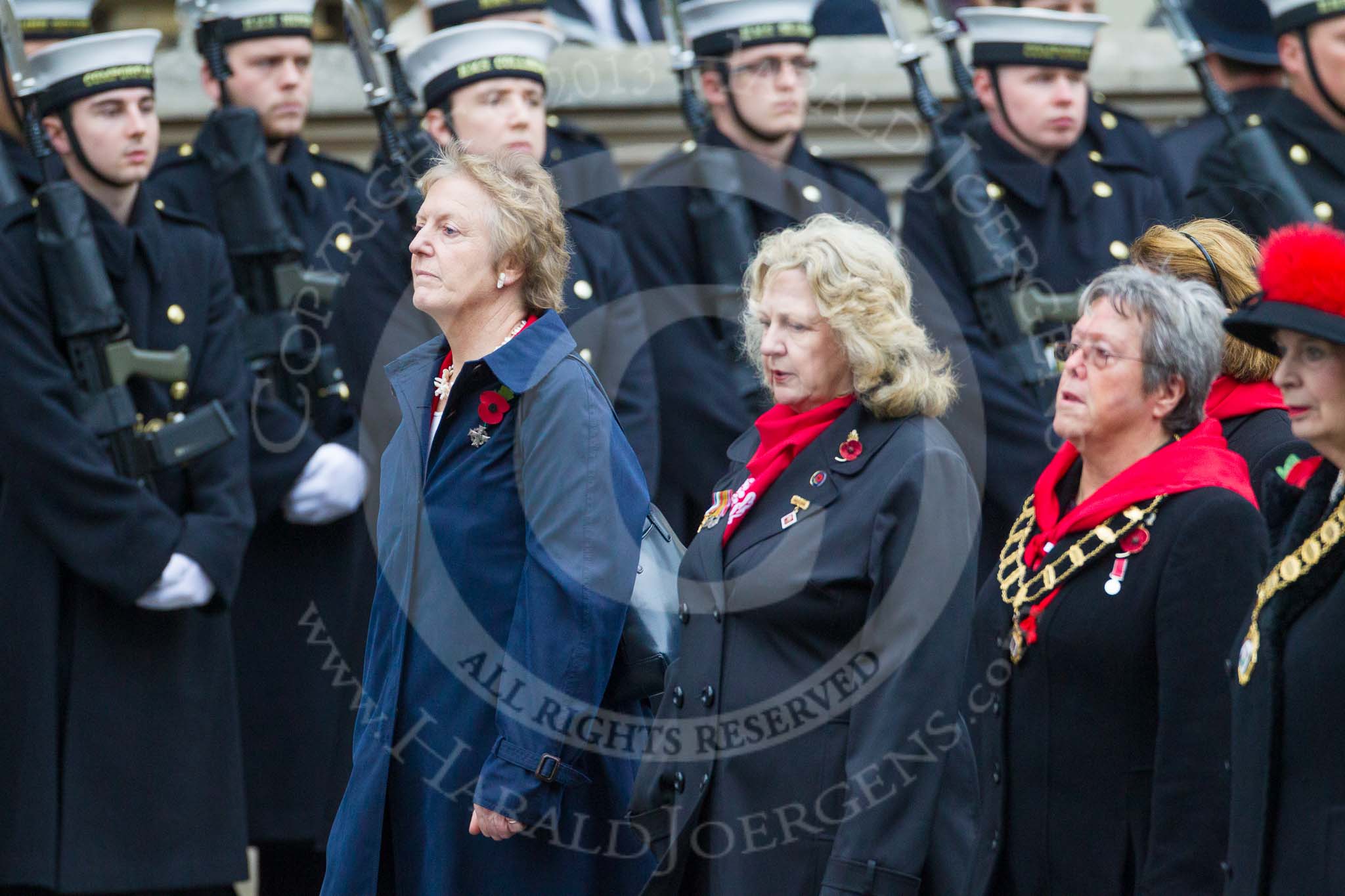 Remembrance Sunday at the Cenotaph 2015: Group D15, War Widows Association.
Cenotaph, Whitehall, London SW1,
London,
Greater London,
United Kingdom,
on 08 November 2015 at 11:53, image #656