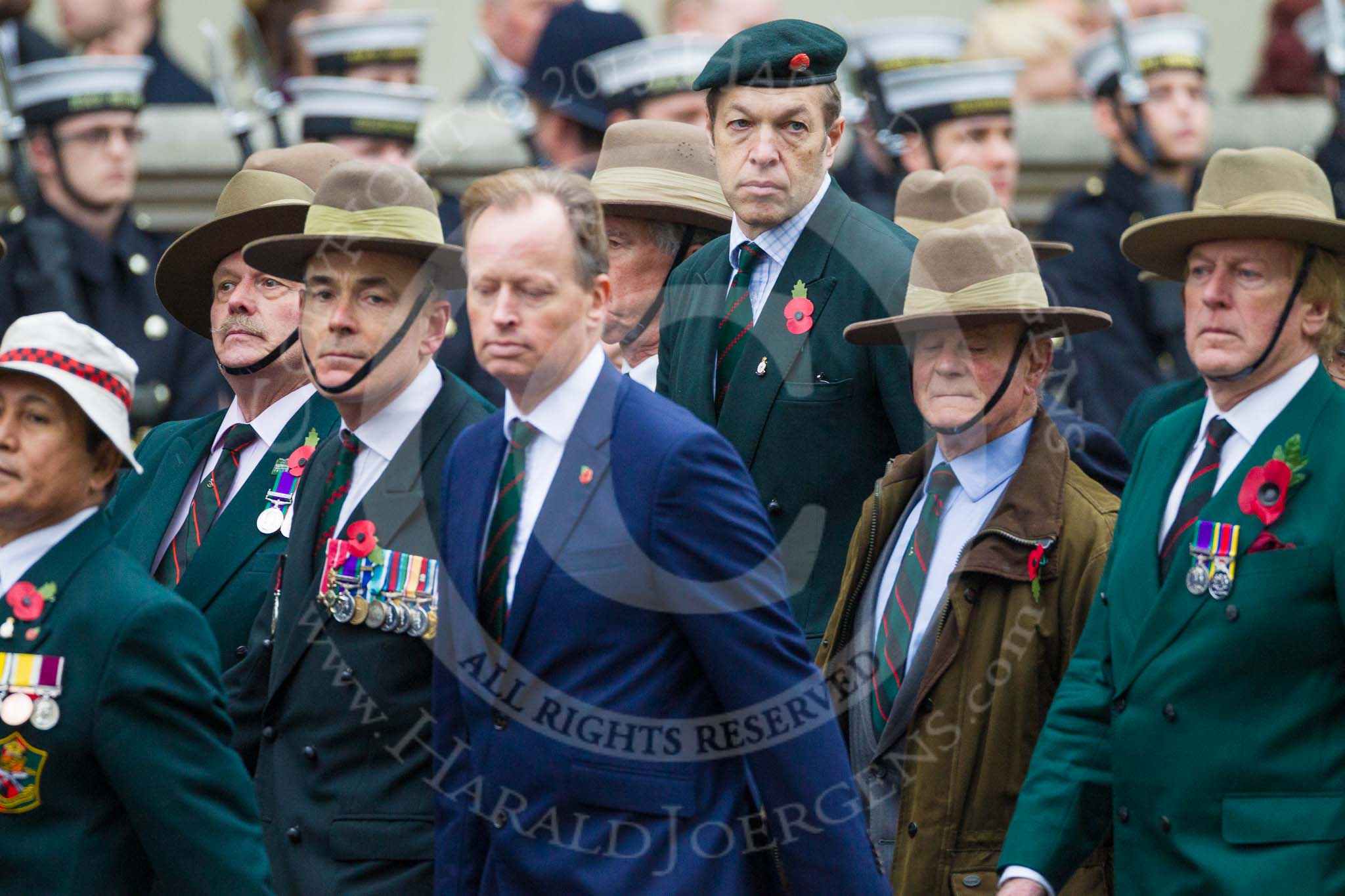 Remembrance Sunday at the Cenotaph 2015: Group D16, Gurkha Brigade Association.
Cenotaph, Whitehall, London SW1,
London,
Greater London,
United Kingdom,
on 08 November 2015 at 11:54, image #682