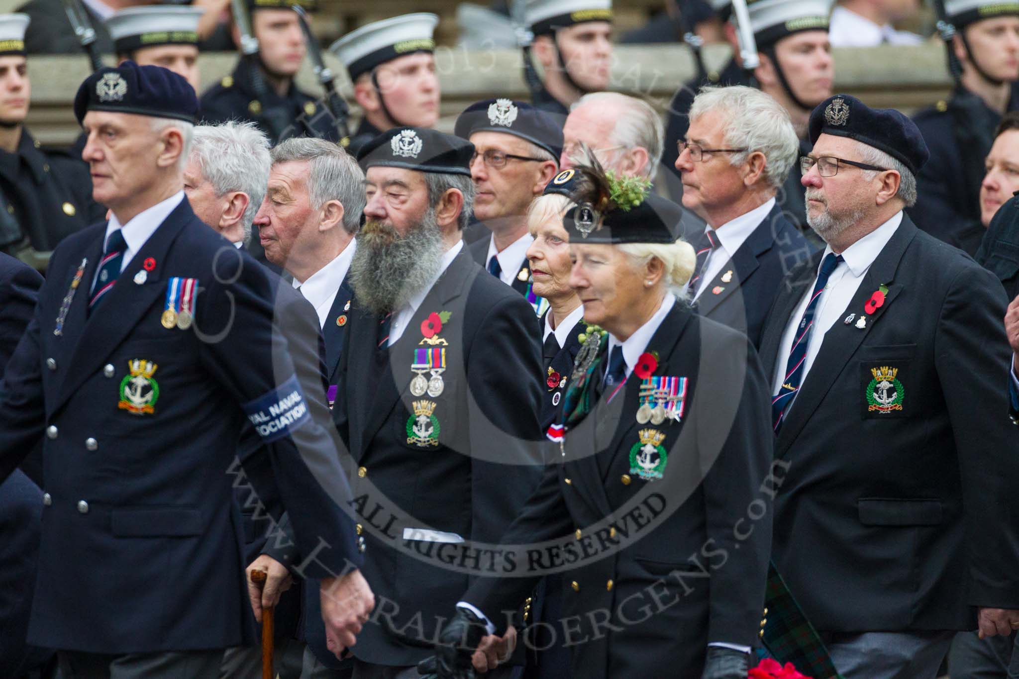 Remembrance Sunday at the Cenotaph 2015: Group E2, Royal Naval Association.
Cenotaph, Whitehall, London SW1,
London,
Greater London,
United Kingdom,
on 08 November 2015 at 11:58, image #806