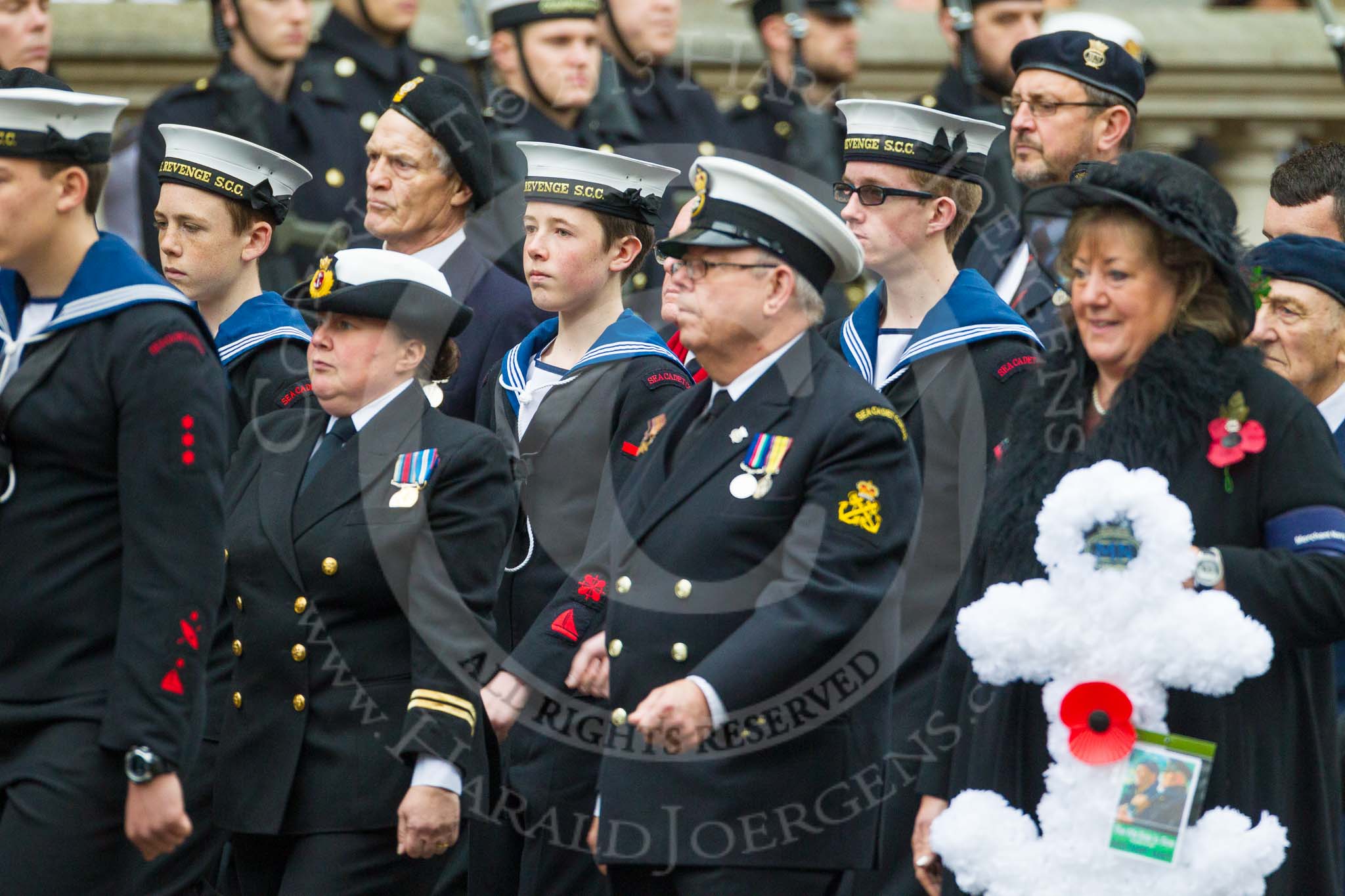 Remembrance Sunday at the Cenotaph 2015: Group E3, Merchant Navy Association.
Cenotaph, Whitehall, London SW1,
London,
Greater London,
United Kingdom,
on 08 November 2015 at 11:59, image #819