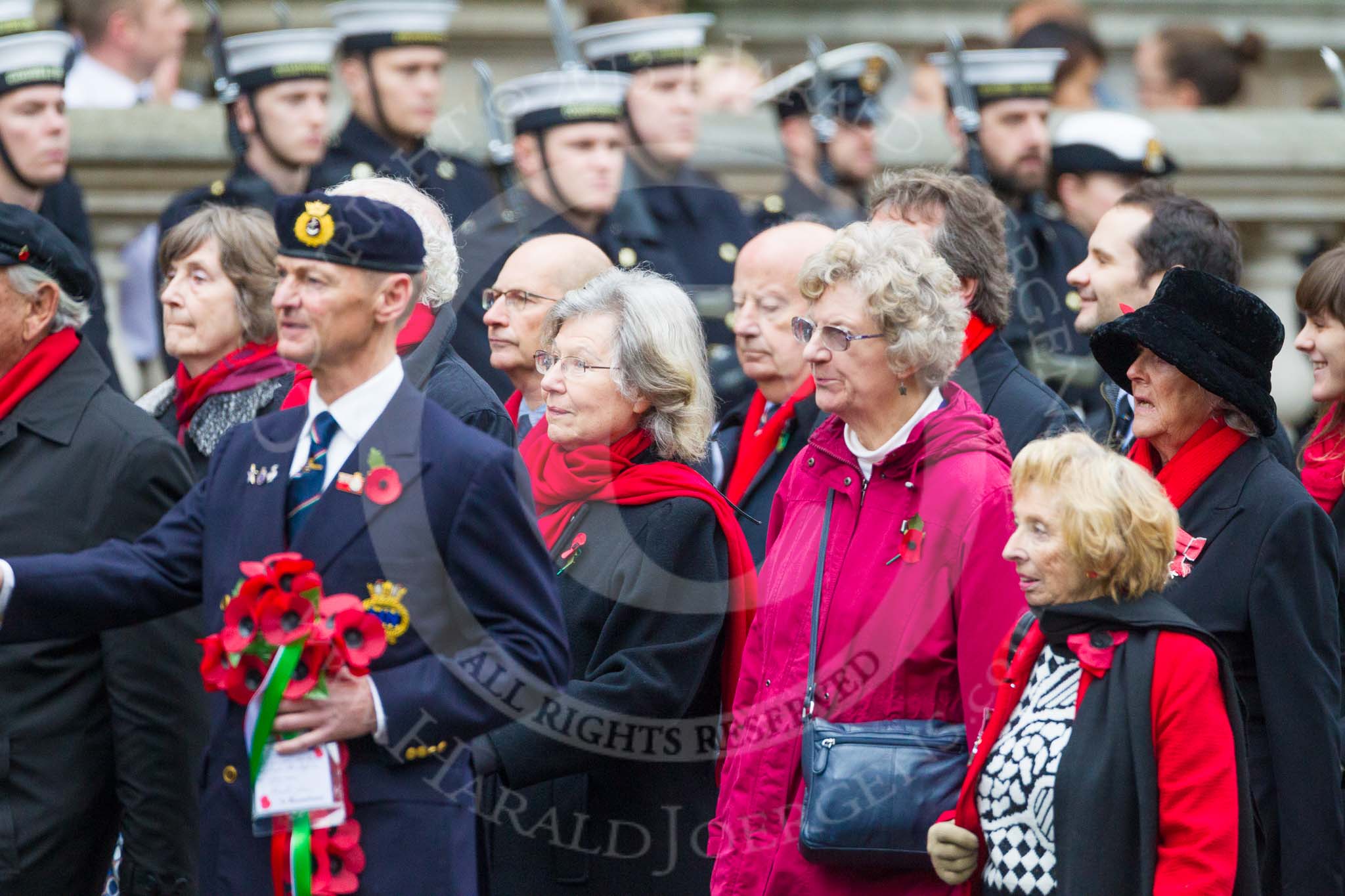 Remembrance Sunday at the Cenotaph 2015: Group E3, Merchant Navy Association.
Cenotaph, Whitehall, London SW1,
London,
Greater London,
United Kingdom,
on 08 November 2015 at 11:59, image #826