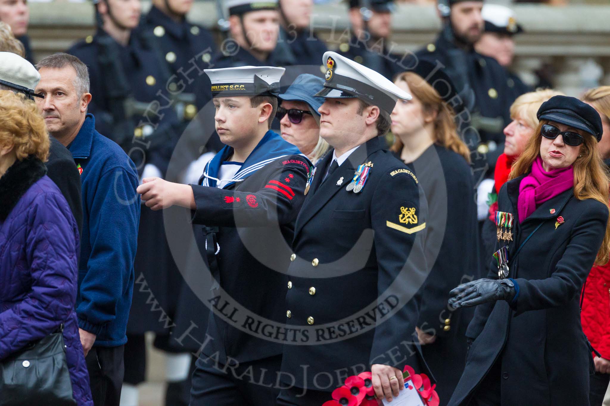 Remembrance Sunday at the Cenotaph 2015: Group E3, Merchant Navy Association.
Cenotaph, Whitehall, London SW1,
London,
Greater London,
United Kingdom,
on 08 November 2015 at 11:59, image #831
