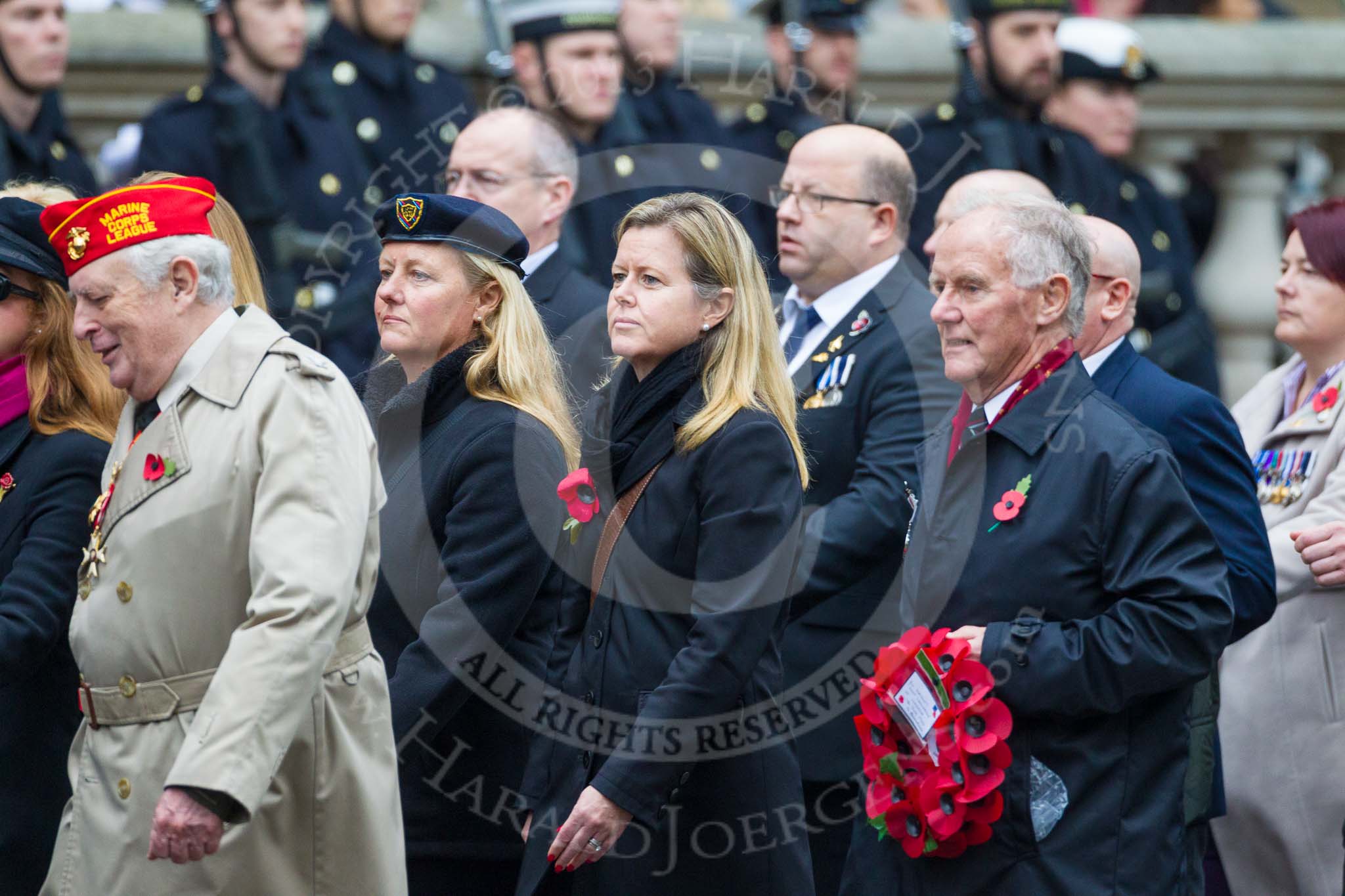 Remembrance Sunday at the Cenotaph 2015: Group E3, Merchant Navy Association.
Cenotaph, Whitehall, London SW1,
London,
Greater London,
United Kingdom,
on 08 November 2015 at 11:59, image #833