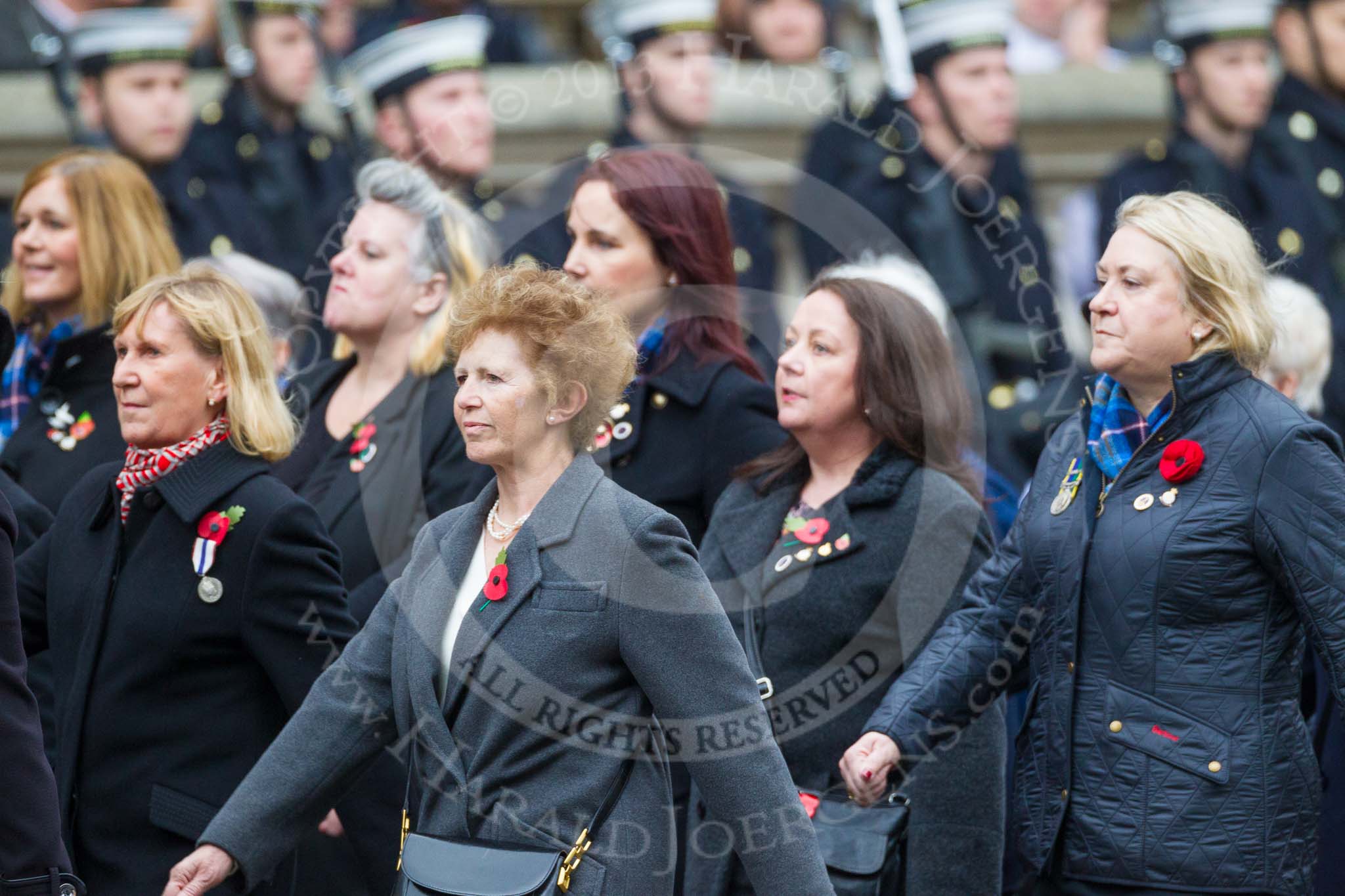 Remembrance Sunday at the Cenotaph 2015: Group E18, Association of WRENS.
Cenotaph, Whitehall, London SW1,
London,
Greater London,
United Kingdom,
on 08 November 2015 at 12:01, image #906