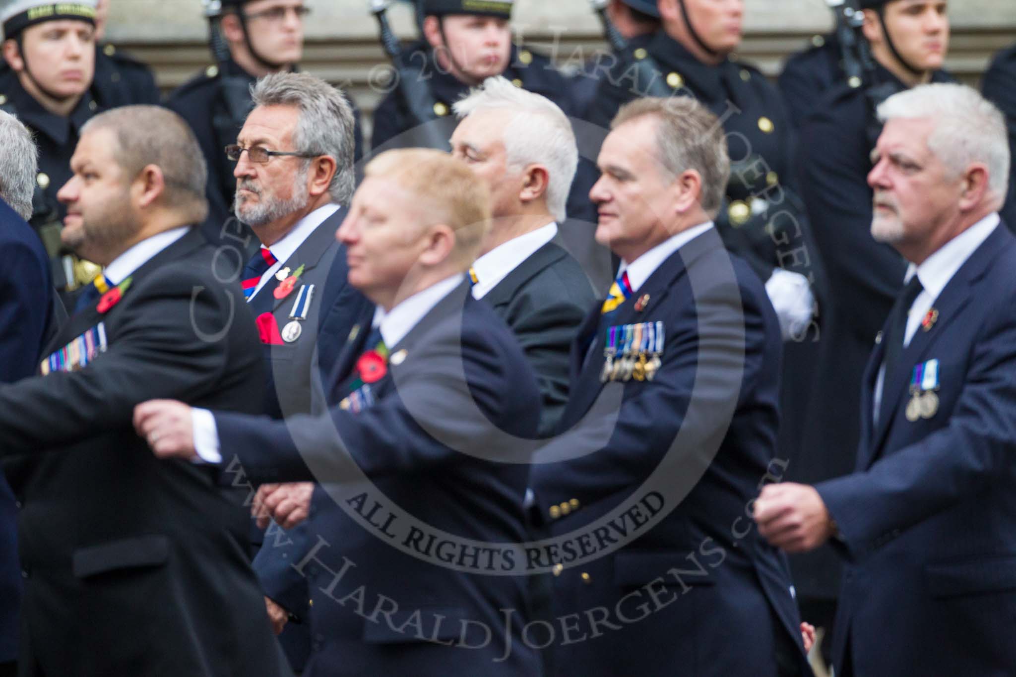 Remembrance Sunday at the Cenotaph 2015: Group E28, Aircraft Handlers Association.
Cenotaph, Whitehall, London SW1,
London,
Greater London,
United Kingdom,
on 08 November 2015 at 12:02, image #958