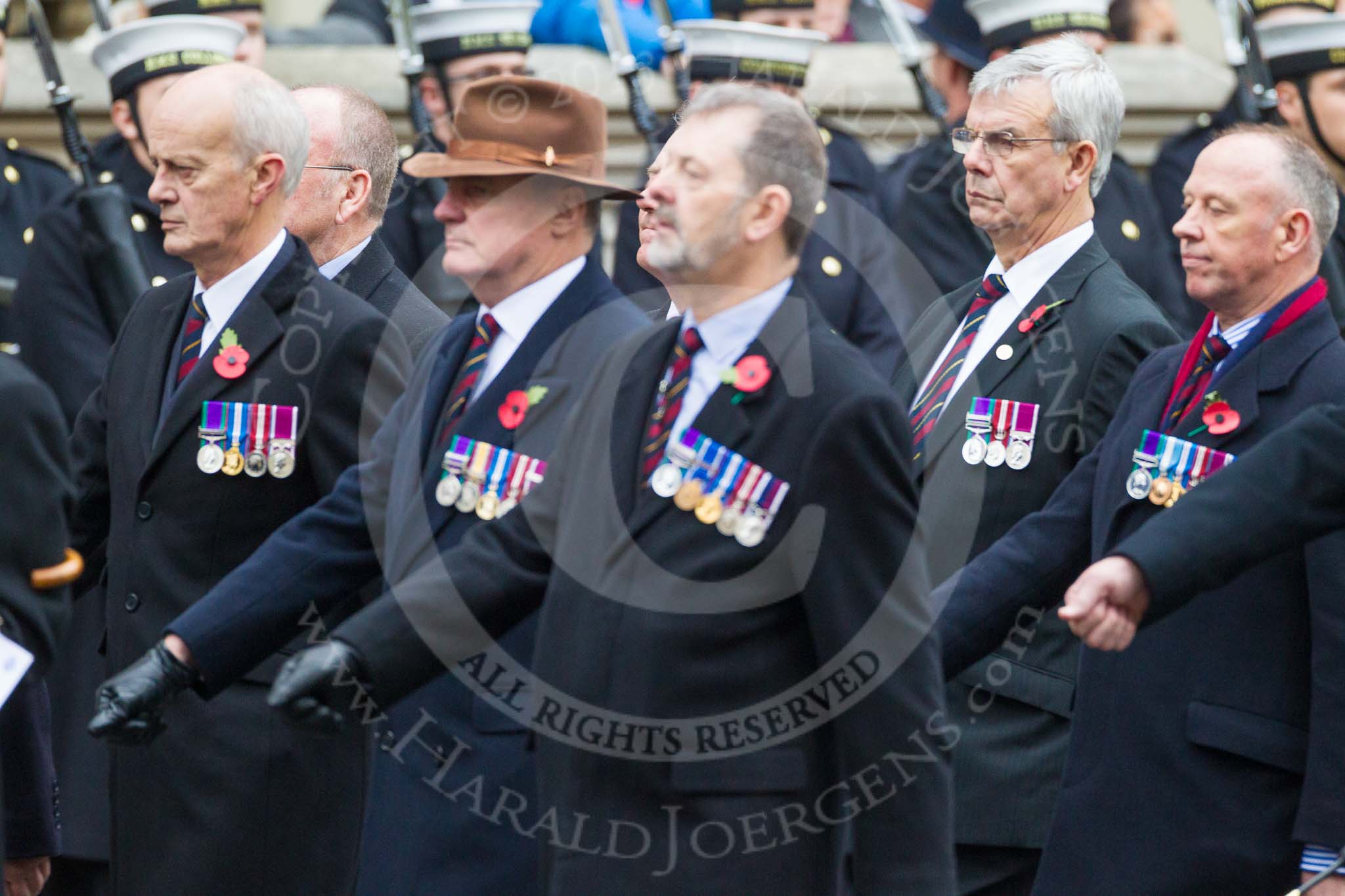 Remembrance Sunday at the Cenotaph 2015: Group F5, Queen's Bodyguard of The Yeoman of The Guard.
Cenotaph, Whitehall, London SW1,
London,
Greater London,
United Kingdom,
on 08 November 2015 at 12:04, image #1026