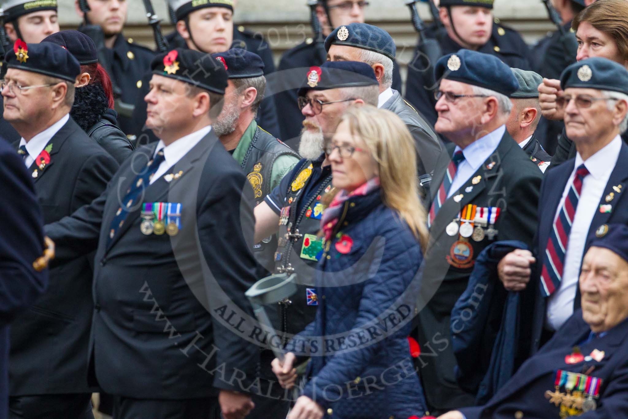 Remembrance Sunday at the Cenotaph 2015: Group F7, TRBL Ex-Service Members.
Cenotaph, Whitehall, London SW1,
London,
Greater London,
United Kingdom,
on 08 November 2015 at 12:04, image #1031