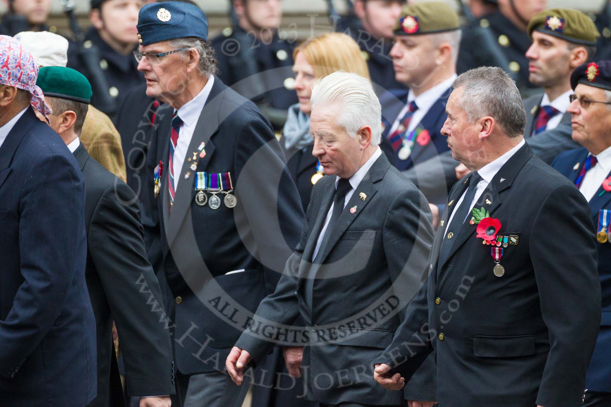 Remembrance Sunday at the Cenotaph 2015: Group F7, TRBL Ex-Service Members.
Cenotaph, Whitehall, London SW1,
London,
Greater London,
United Kingdom,
on 08 November 2015 at 12:04, image #1049