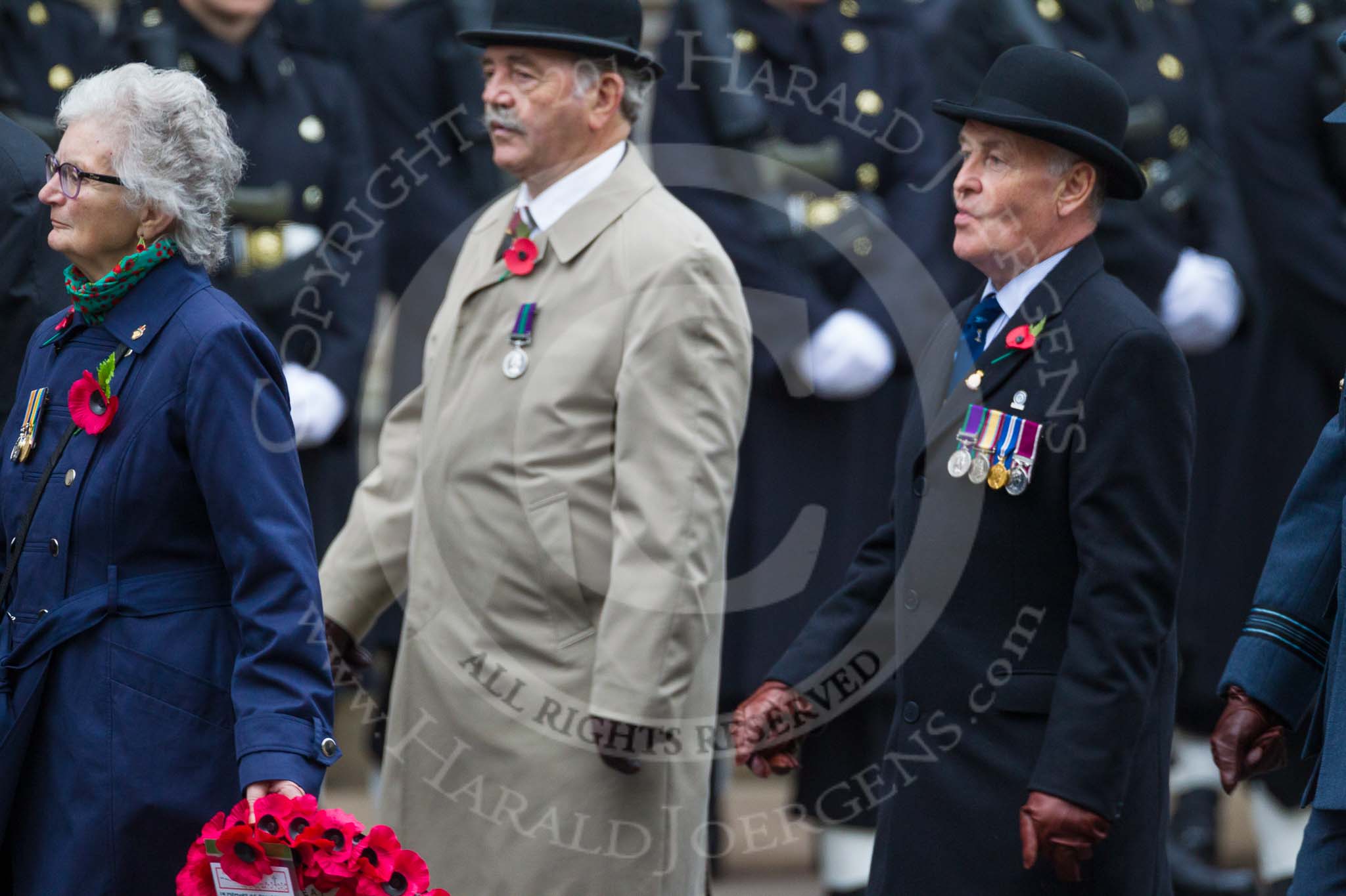 Remembrance Sunday at the Cenotaph 2015: Group F11, Black and White Club.
Cenotaph, Whitehall, London SW1,
London,
Greater London,
United Kingdom,
on 08 November 2015 at 12:05, image #1055