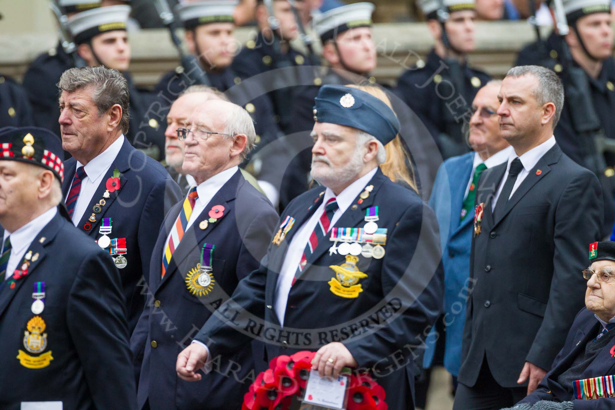 Remembrance Sunday at the Cenotaph 2015: Group F20, Aden Veterans Association.
Cenotaph, Whitehall, London SW1,
London,
Greater London,
United Kingdom,
on 08 November 2015 at 12:06, image #1113