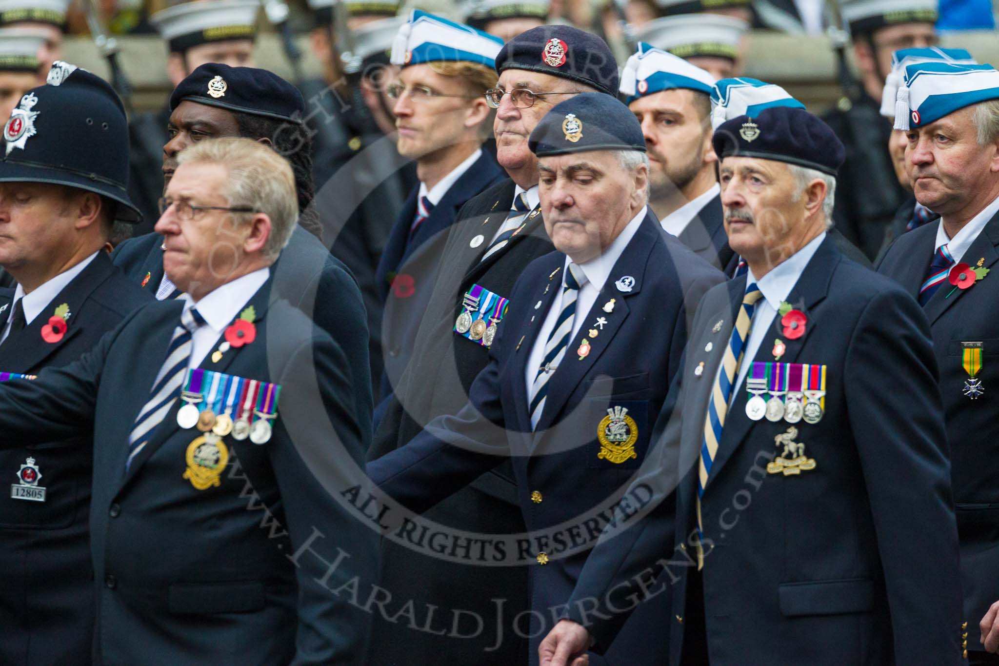 Remembrance Sunday at the Cenotaph 2015: Group A14, 4 Company Association (Parachute Regiment).
Cenotaph, Whitehall, London SW1,
London,
Greater London,
United Kingdom,
on 08 November 2015 at 12:11, image #1298
