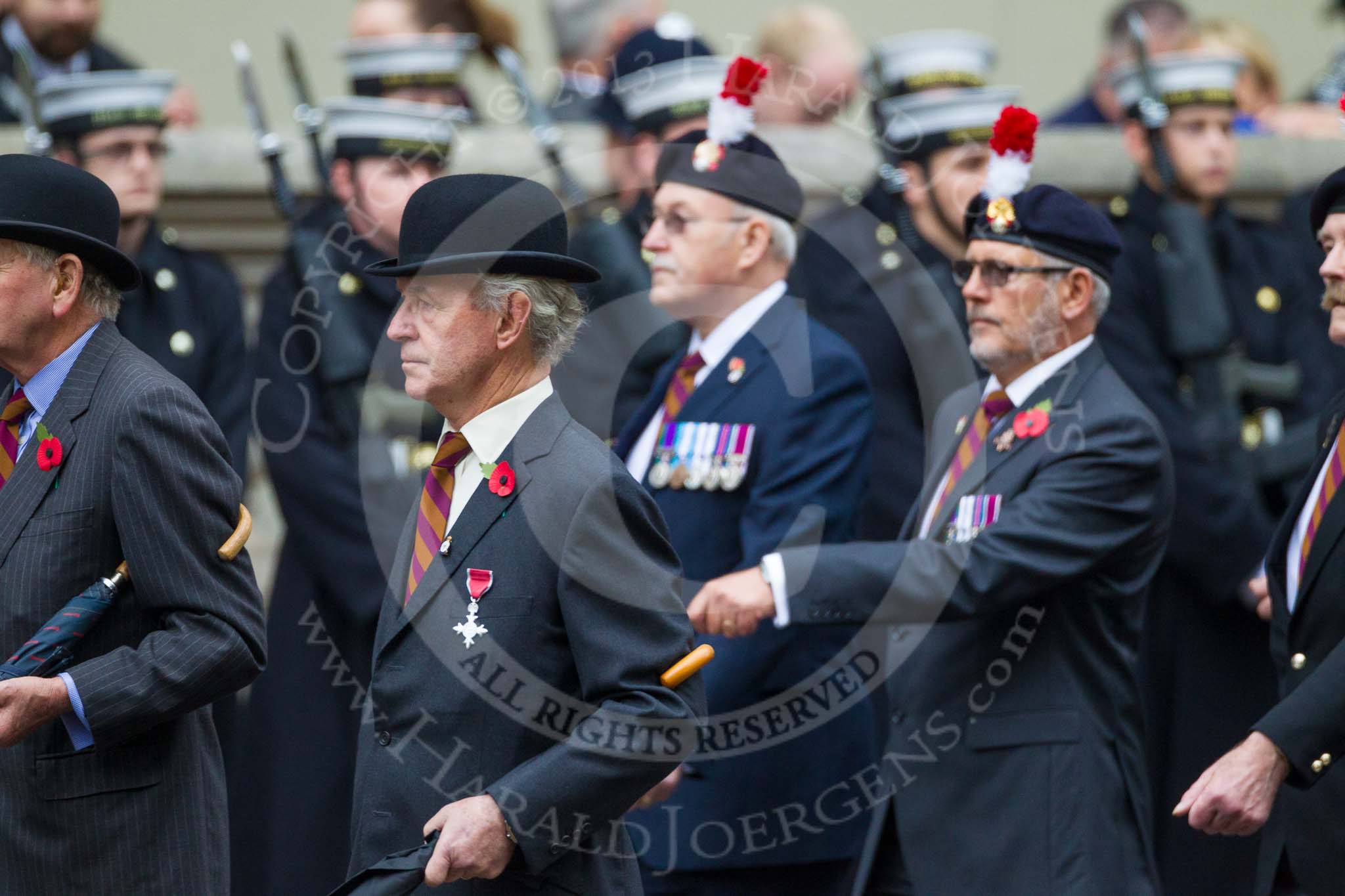Remembrance Sunday at the Cenotaph 2015: Group A19, The Royal Hampshire Regimental Club.
Cenotaph, Whitehall, London SW1,
London,
Greater London,
United Kingdom,
on 08 November 2015 at 12:12, image #1322