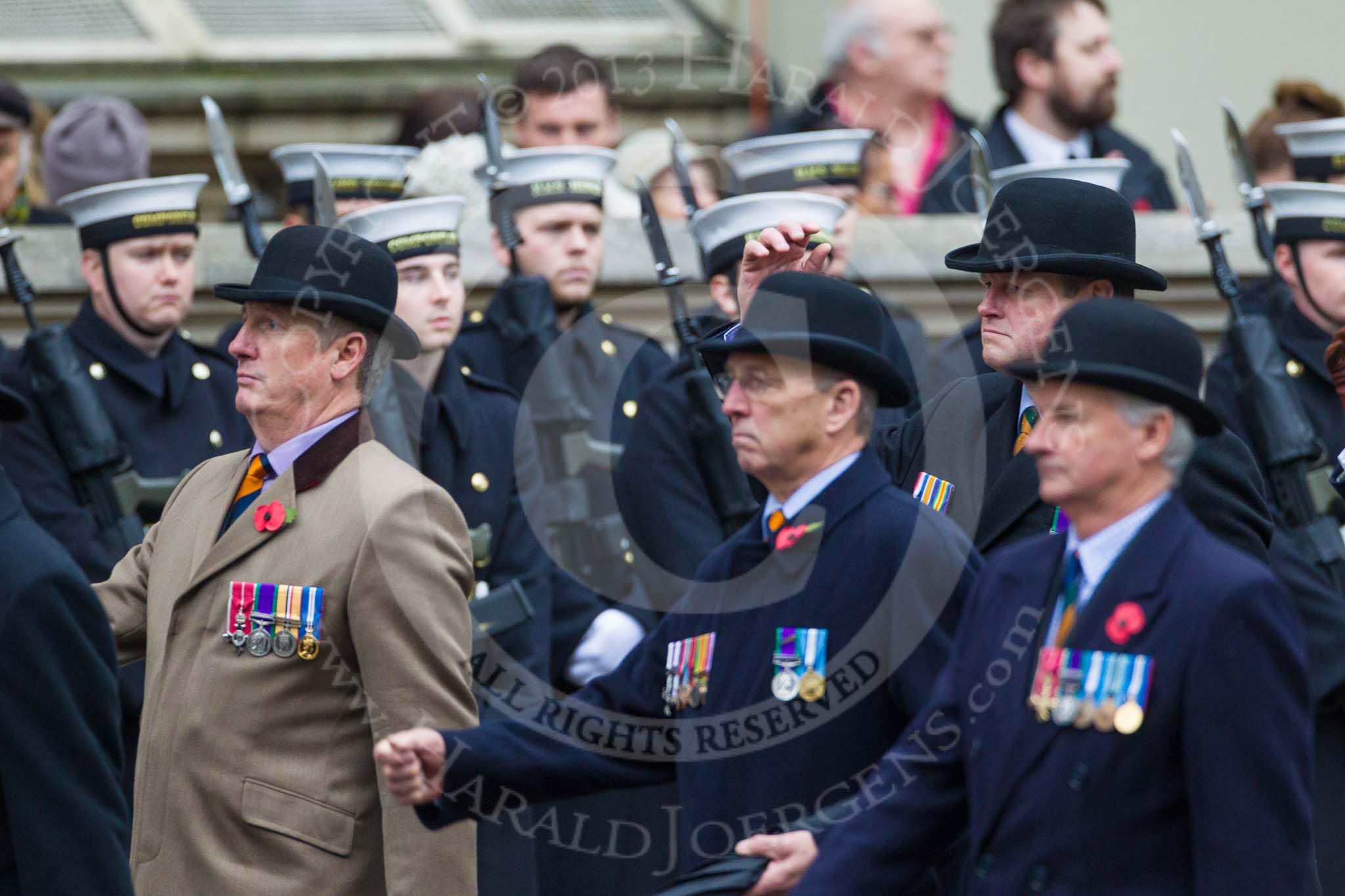 Remembrance Sunday at the Cenotaph 2015: Group A25, Mercian Regiment Association.
Cenotaph, Whitehall, London SW1,
London,
Greater London,
United Kingdom,
on 08 November 2015 at 12:13, image #1356