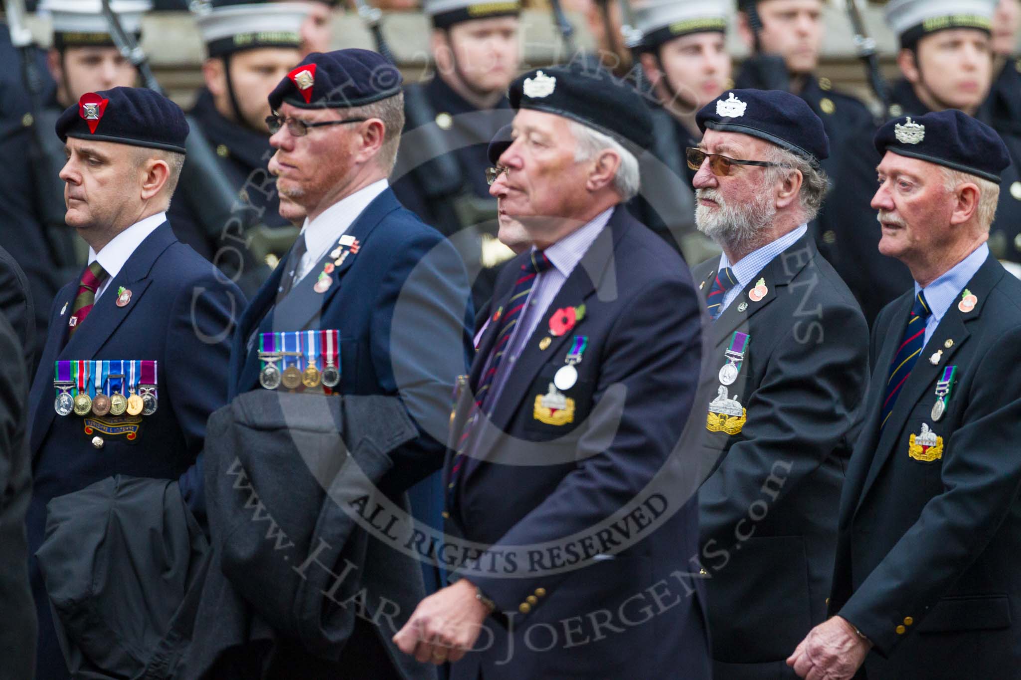 Remembrance Sunday at the Cenotaph 2015: Group A30, The Rifles & Royal Gloucestershire, Berkshire & Wiltshire Regimental Association.
Cenotaph, Whitehall, London SW1,
London,
Greater London,
United Kingdom,
on 08 November 2015 at 12:13, image #1397