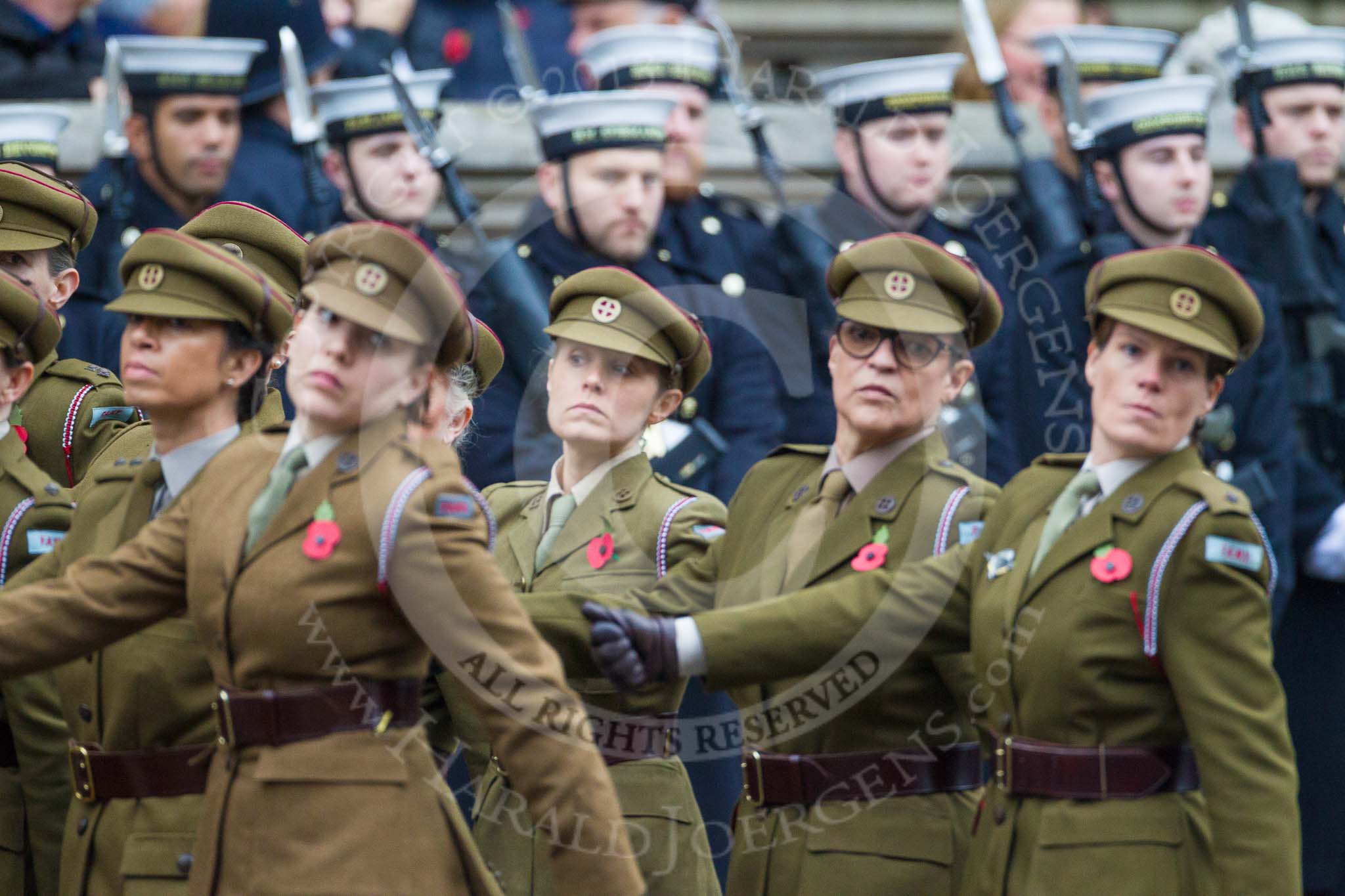 Remembrance Sunday at the Cenotaph 2015: Group M3, First Aid Nursing Yeomanry (Princess Royal's Volunteers Corps).
Cenotaph, Whitehall, London SW1,
London,
Greater London,
United Kingdom,
on 08 November 2015 at 12:14, image #1438