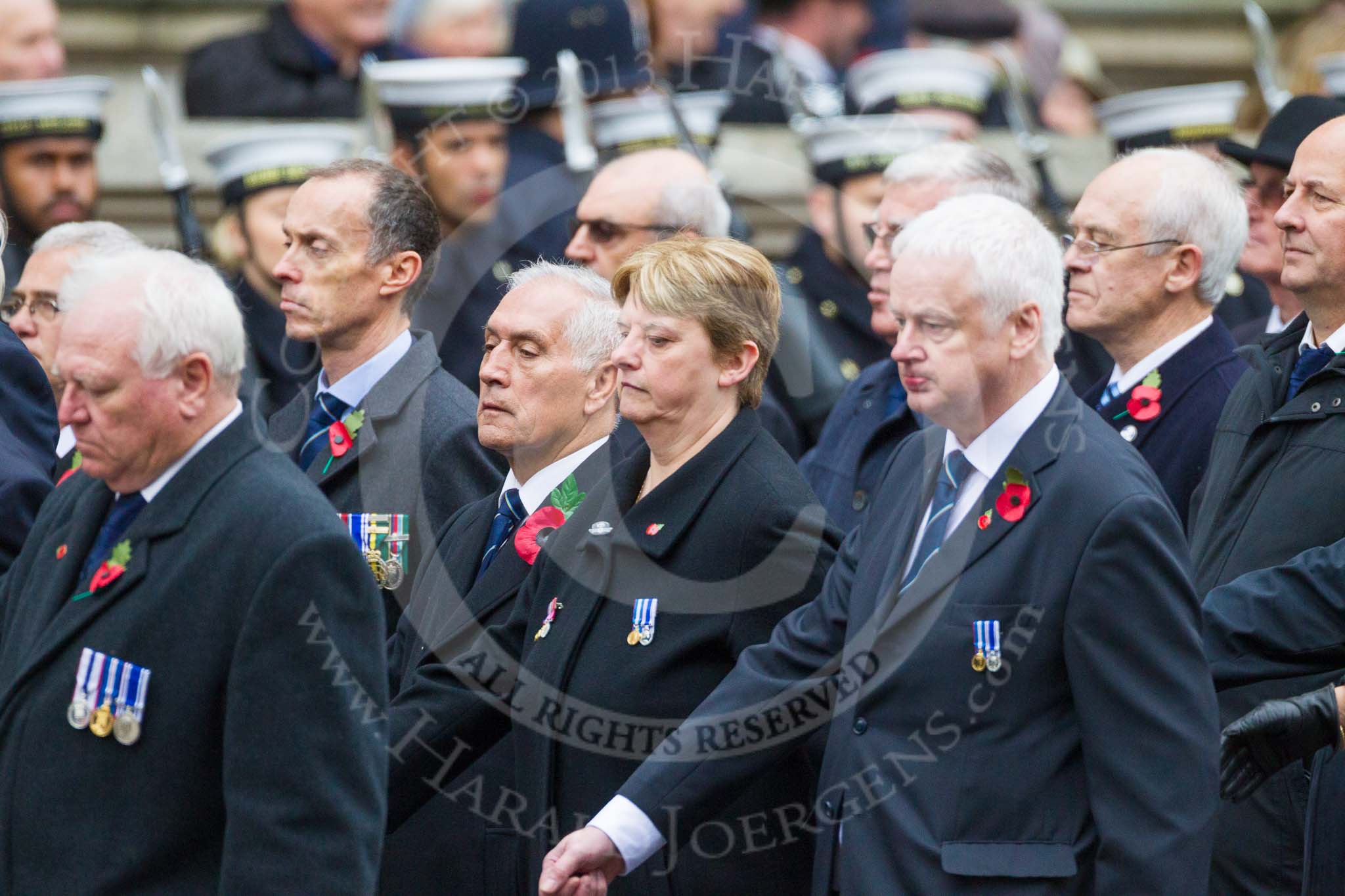 Remembrance Sunday at the Cenotaph 2015: Group M11, National Association of Retired Police Officers.
Cenotaph, Whitehall, London SW1,
London,
Greater London,
United Kingdom,
on 08 November 2015 at 12:15, image #1467
